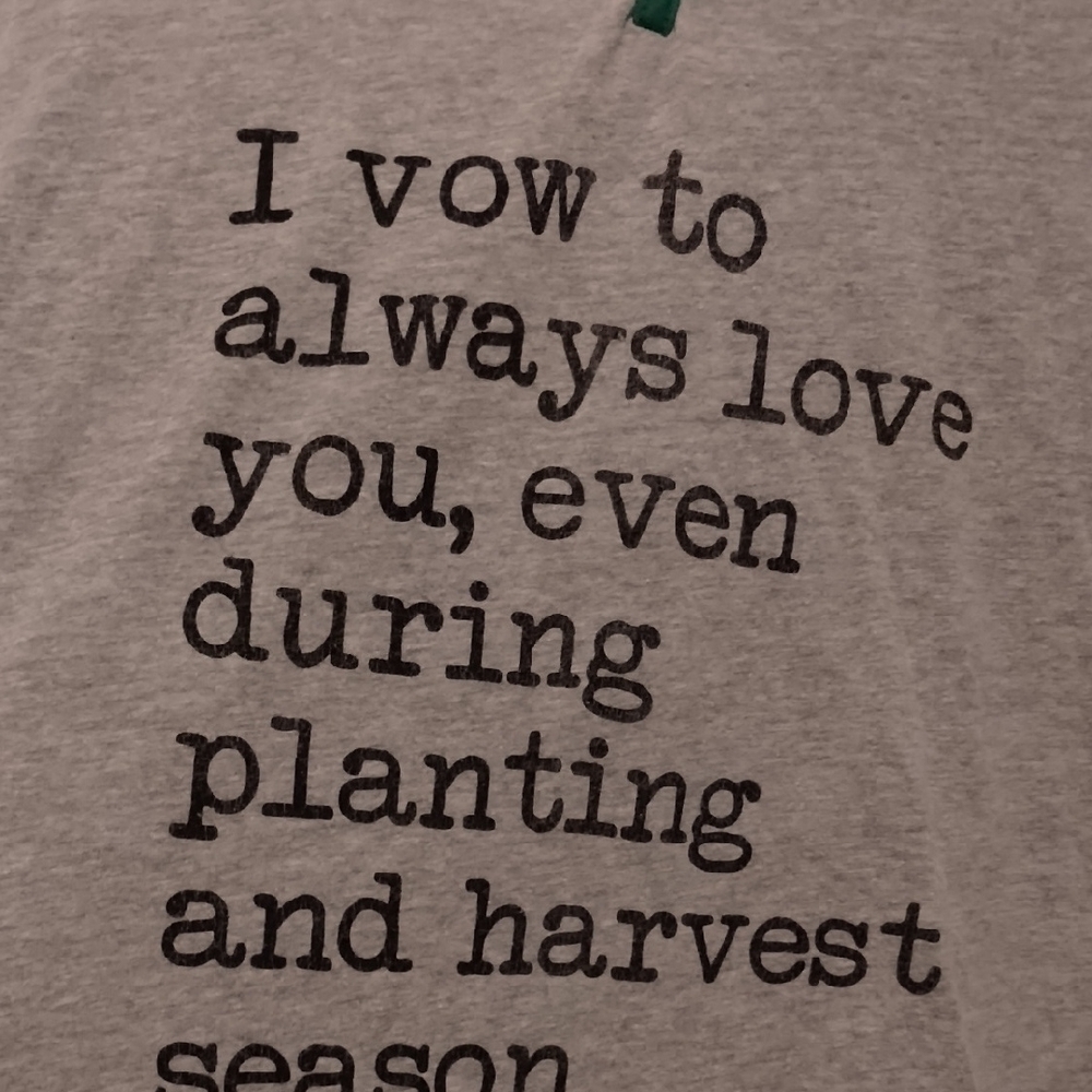 🌻 3/$12 item - Augusta Sportswear Gray Tee with Green Trim - Picture 3 of 3